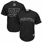 Pirates 55 Josh Bell JB Black 2019 Players' Weekend Player Jersey Dzhi,baseball caps,new era cap wholesale,wholesale hats